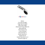 MagnaFlow exhaust tip stainless steel polished 35180