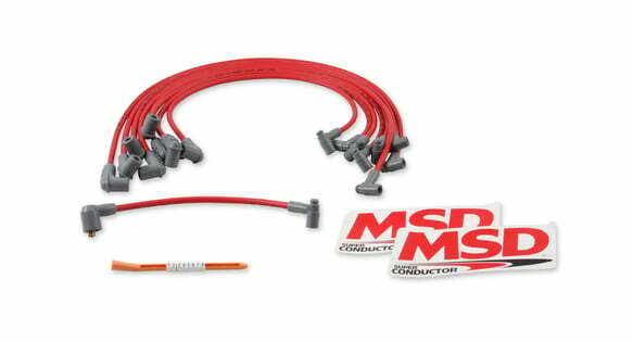 MSD spark plug wire set for 1975-1986 Chevy Monte Carlo red sbc 400