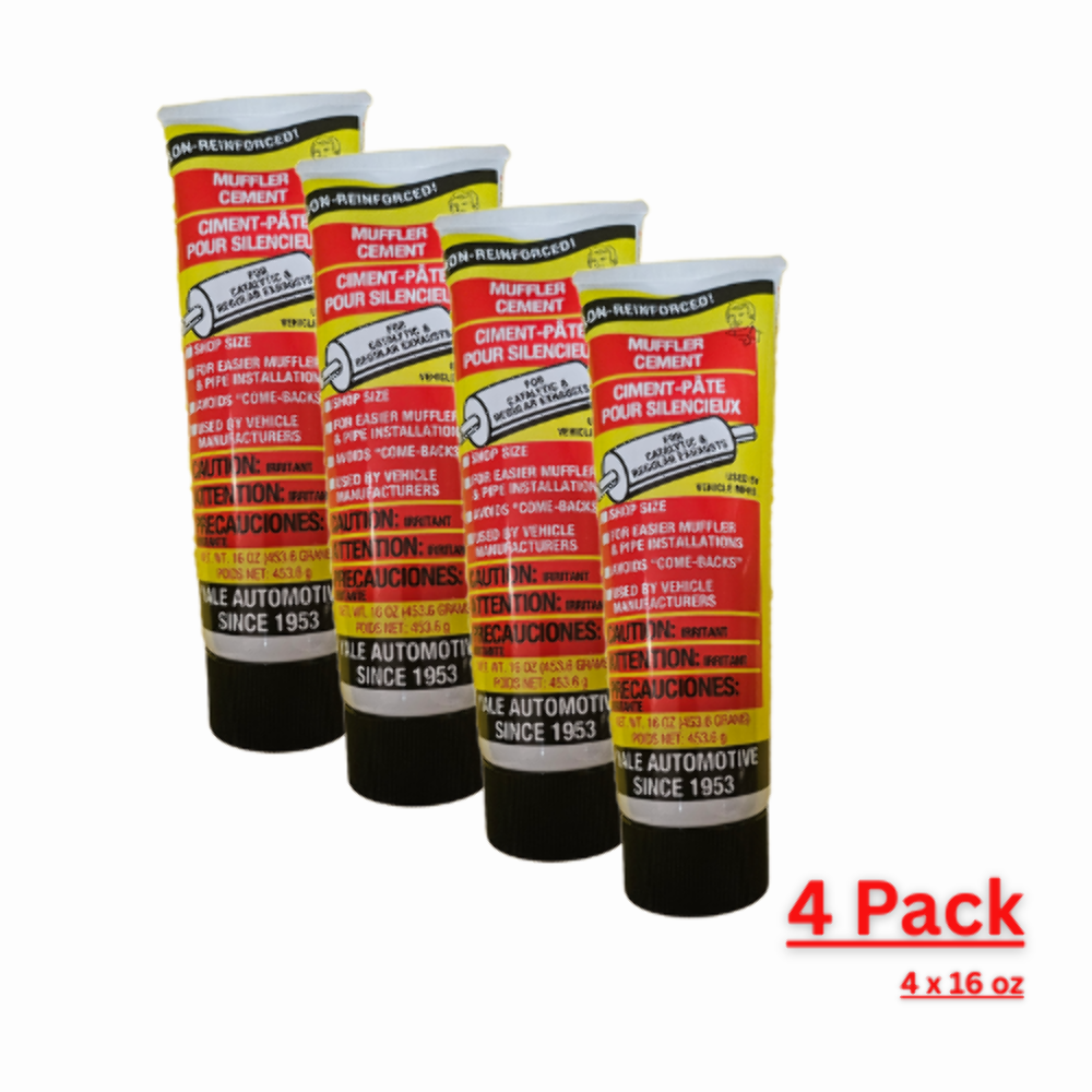 Yale MC16 Muffler Cement 16oz pack of 4 Exhaust Patch & Sealant