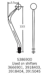 Hurst Mastershift 3-speed Manual Shifter - Ford/GM - 3666901