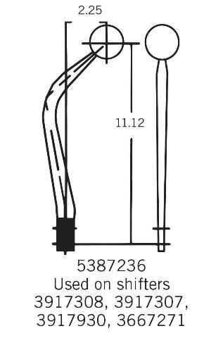 Hurst Mastershift 3-speed Manual Shifter - GM - 3667271