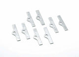 Mr. Gasket valve cover hold down brackets SBC Chevy chrome steel 3681