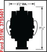 Mallory 3755401 Unilite Distributor fits Ford 351W V8 from 1968 to 1980