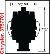 Mallory 3757701 Mallory Unilite Distributor - Chrysler 250, 361, 383 & 400 En...