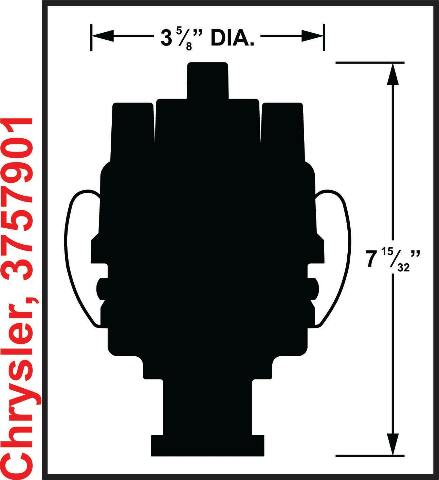 Ignition distributor mallory-3757901-unilite-distributor-fits-mopar-small-block-v8s-273-318-340-360