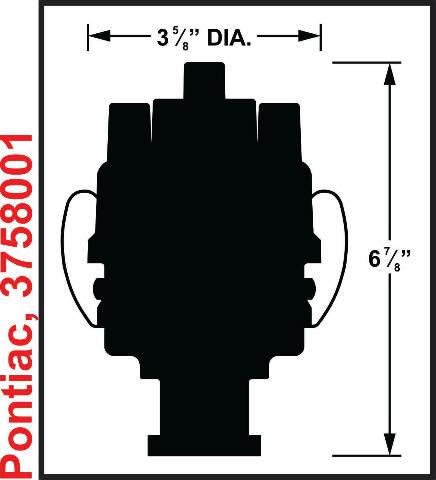 Mallory Distributor 3758001; Unilite for Pontiac 301-455 V8