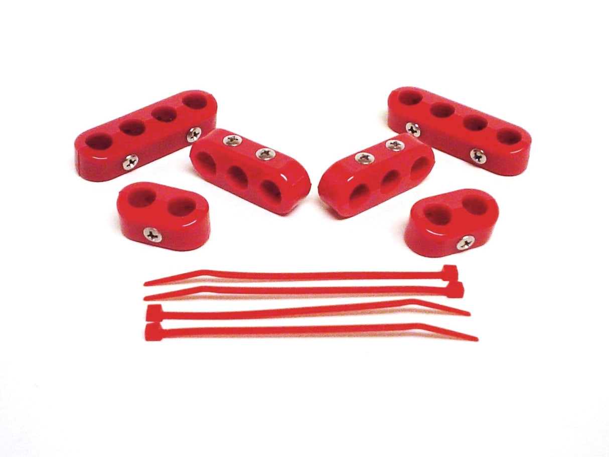 Spark Plug Wire Holder 10.4mm 6 Red 42729