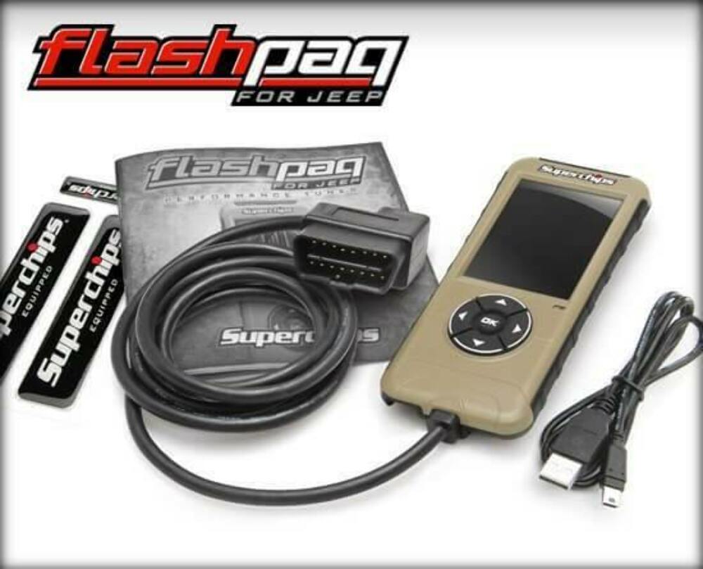Superchips Flashpaq F5 3874 Performance Programmer For 1998-2014 Jeep Vehicles