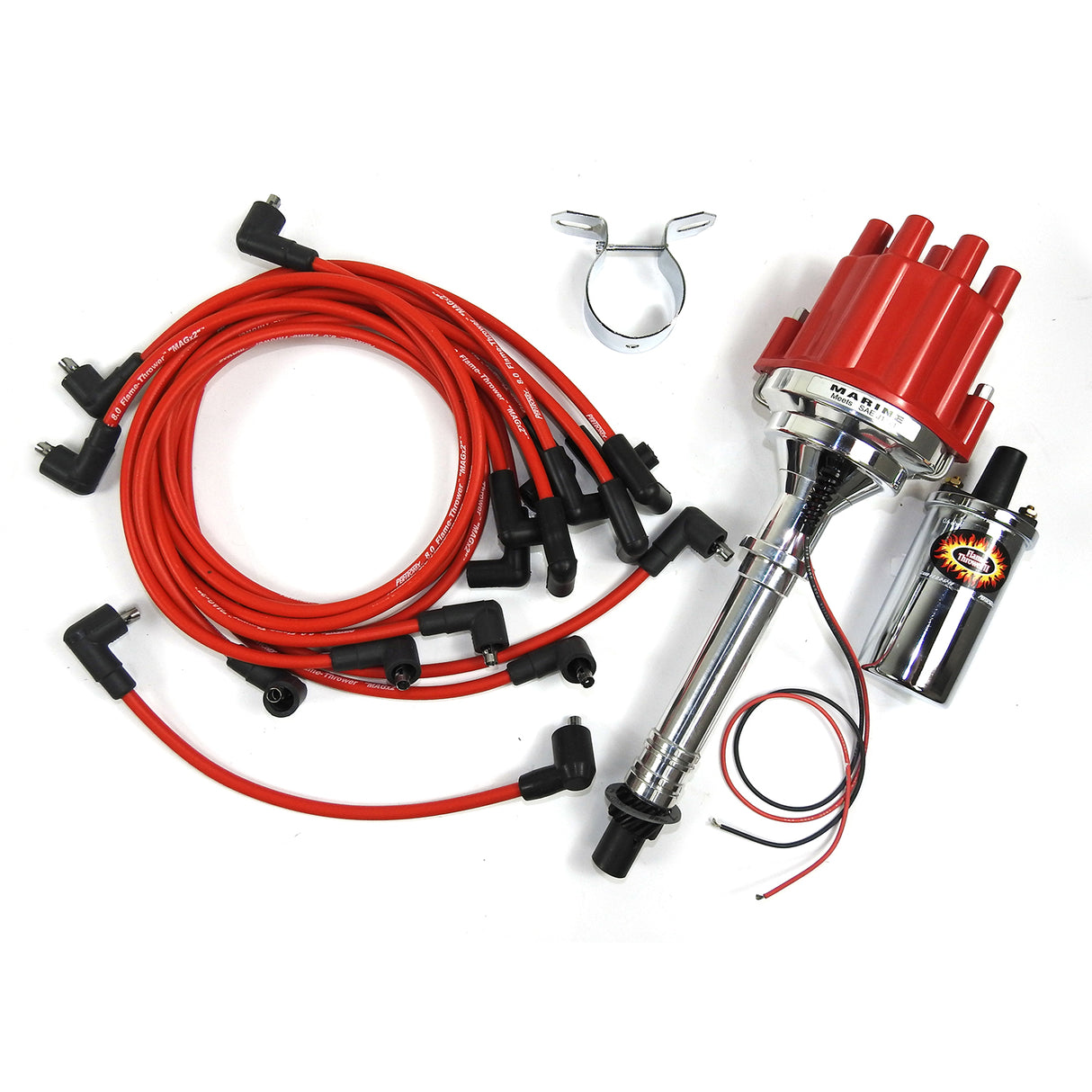 PerTronix Ignitor II electronic ignition kit Ford chrome black D200801