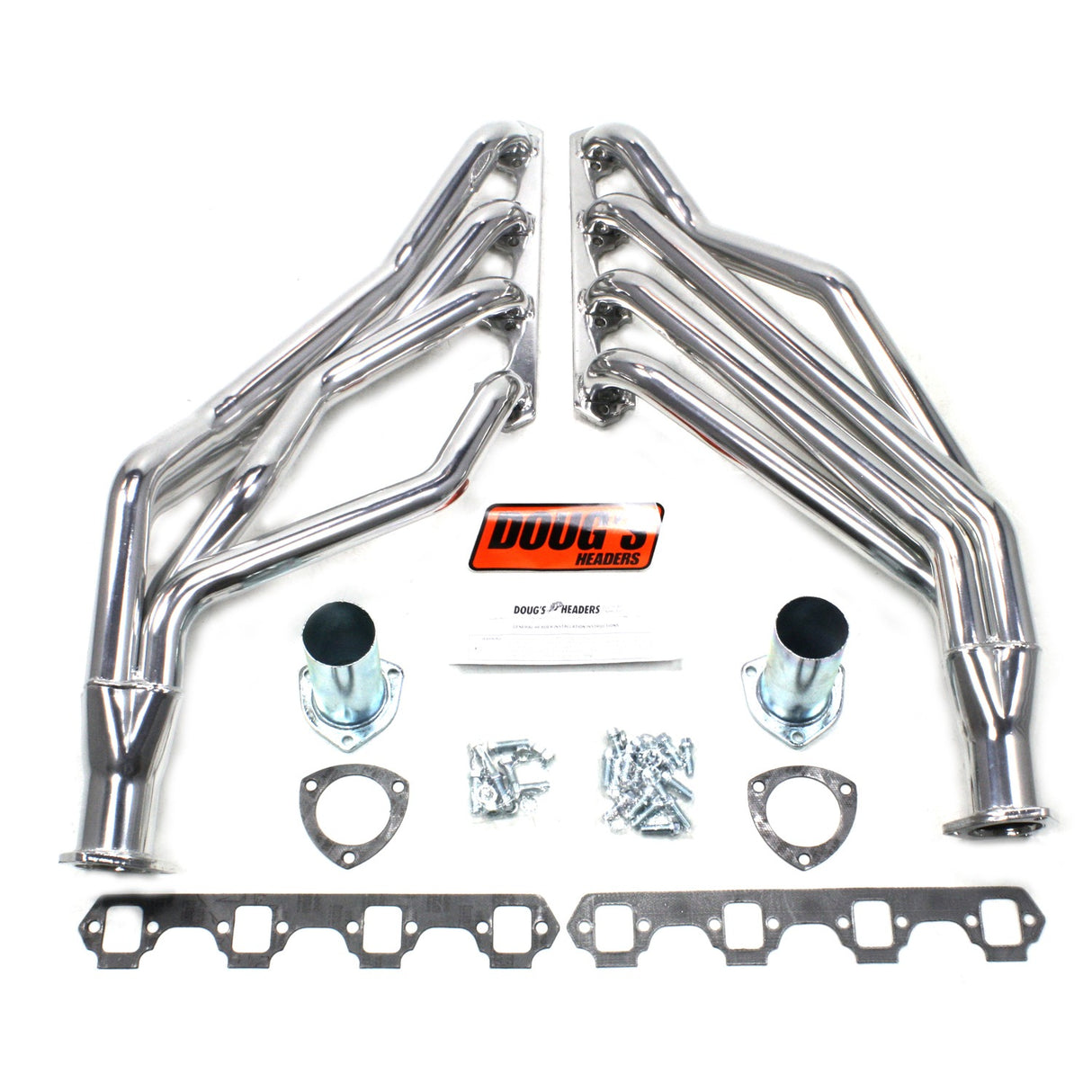Long Tube Headers for 64-77 Ford 260-302 SBF W/O EGR/A.I.R. 1-5/8in Primary D668
