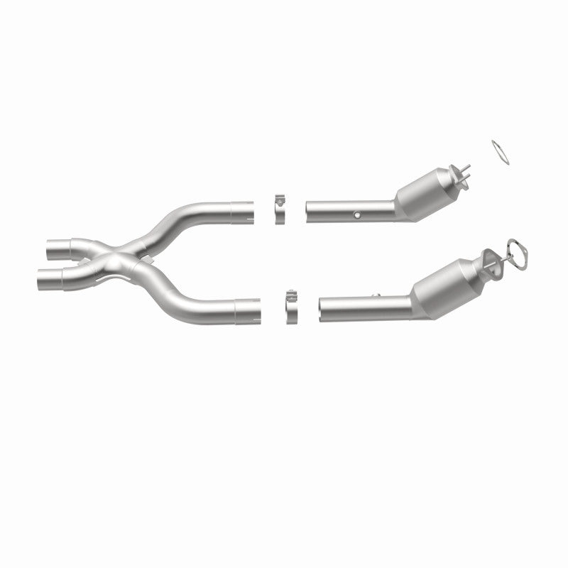 MagnaFlow direct-fit catalytic converter for 2011-2014 Ford Mustang 5.0L stainless steel CARB compliant 49976