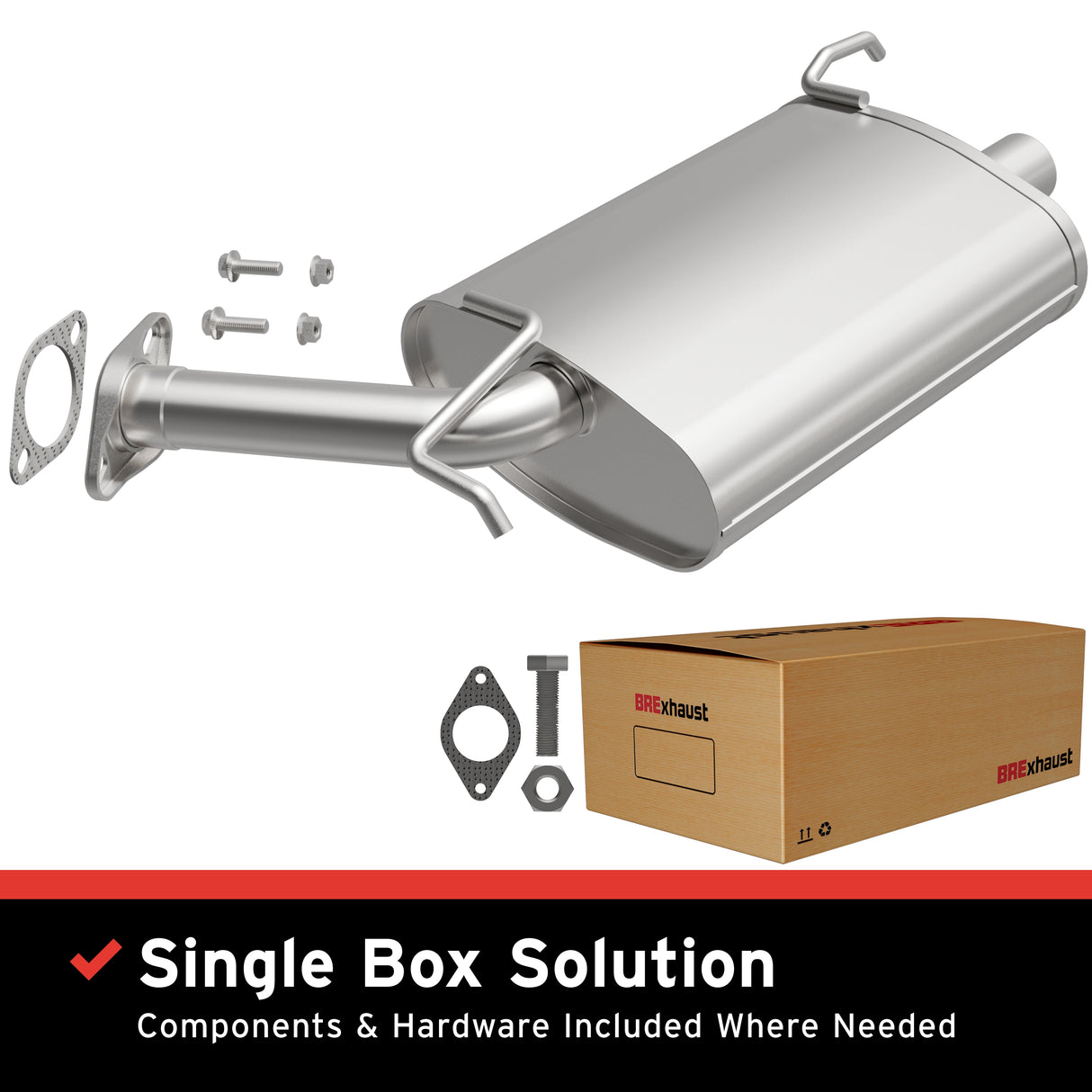 2005-2006 INFINITI G35 Direct-Fit Muffler Kit 108-0033 aluminized steel