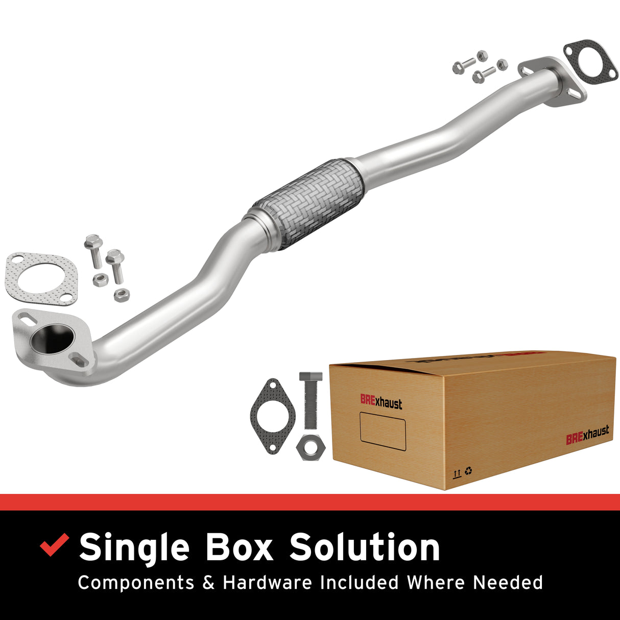 2005-2010 Kia Sportage Direct-Fit Front Pipe Kit 107-0201 steel