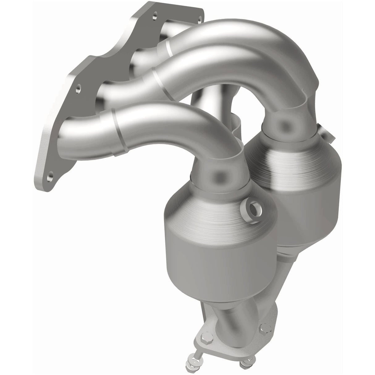Catalytic Converter with Integrated Exhaust Manifold for HM Grade Federal / EPA Compliant Direct-Fit Manifold Catalytic