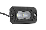 3x1.75 Inch Black Series - Yellow - LED Slim Aux - SAE Fog - Flush Mount - Pair