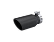 MBRP performance muffler T304 stainless steel black coated carbon fiber tip T5196BLK 5 inch inlet 2 inch outlet