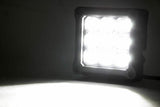 4 Inch Chrome Series LED Light Pods; Square; White DRL; Pair 70905DRL