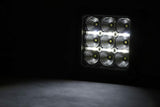4 Inch Chrome Series LED Light Pods; Square; White DRL; Pair 70905DRL