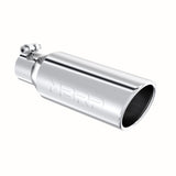 MBRP performance muffler T304 stainless steel black coated carbon fiber tip T5150 2.5 inch inlet/outlet