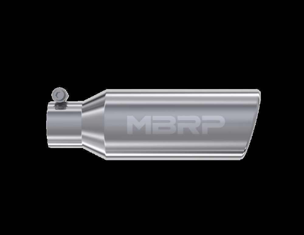 MBRP performance muffler T304 stainless steel black coated carbon fiber tip T5150 2.5 inch inlet/outlet