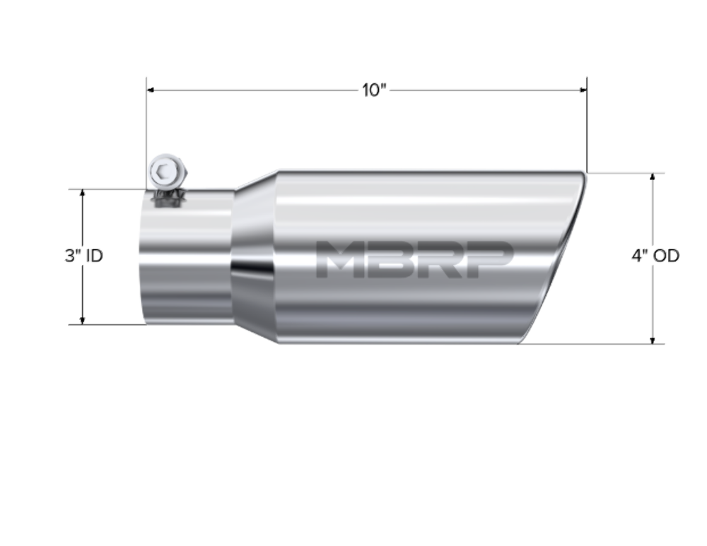 MBRP performance muffler T304 stainless steel black coated carbon fiber tip T5155