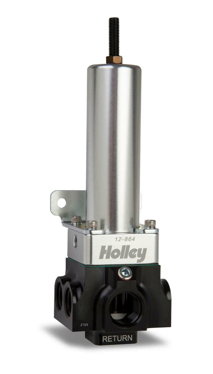 Holley EFI 4 Port VR Series Fuel Pressure Regulator - 12-864 black aluminum