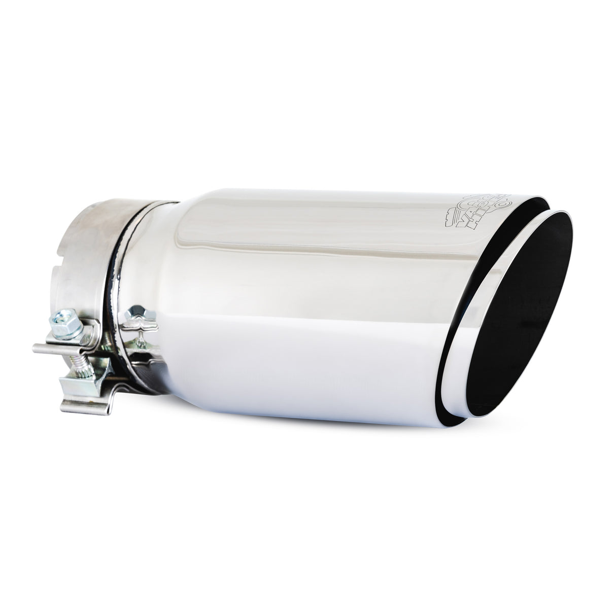 4 x 5 x12 Polished Twin Slash Universal Exhaust Tip 26912