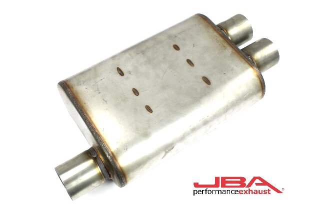 JBA Performance Muffler Chambered 2.5in Inlet Stainless - 40-251302