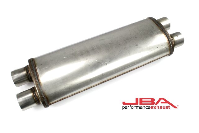 JBA Performance Muffler Chambered Stainless Universal Exhaust - 40-252200
