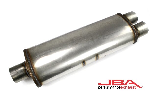 JBA Performance Muffler Chambered Stainless Universal Exhaust - 40-302500