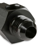 Mr. Gasket 6AN male 6AN female fuel pressure gaugeadapter w/ 1/8'' NPT BL black aluminum 400199