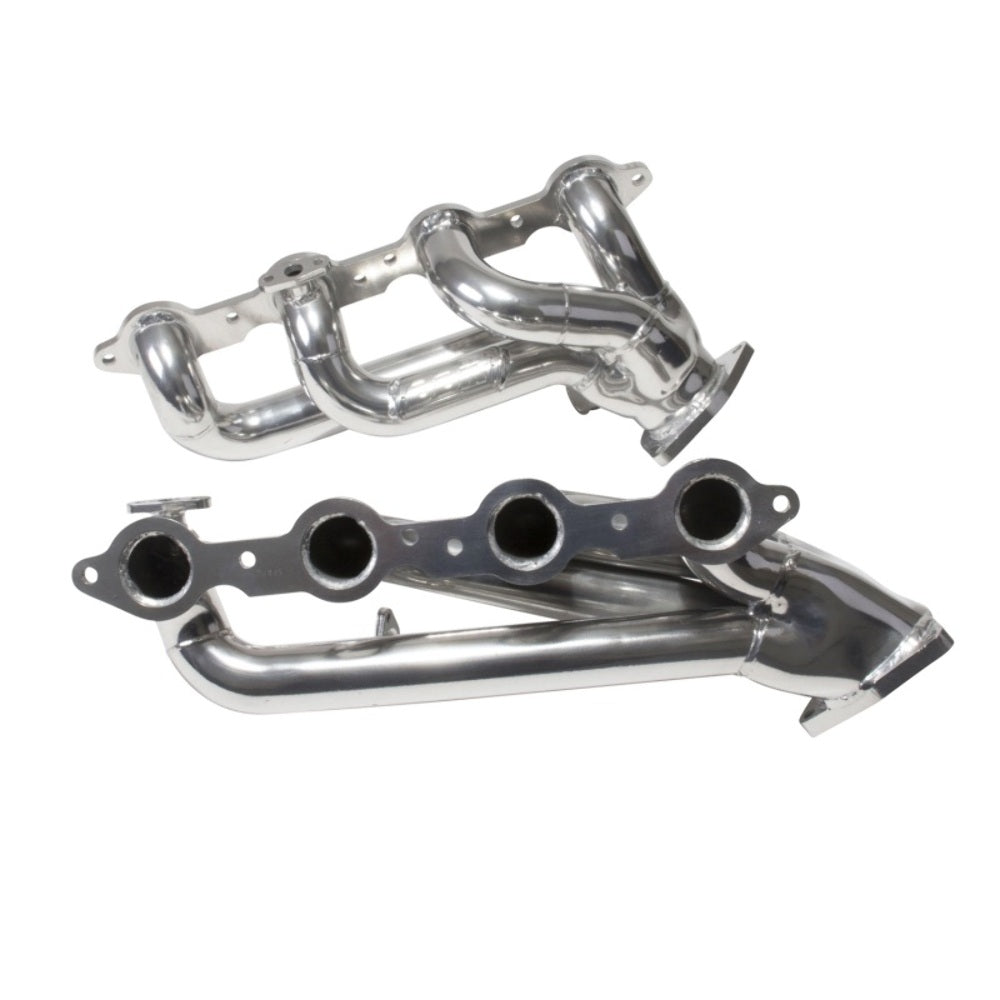 Fits 1999-2013 GM Truck/Suv 4.8L 5.3L 1-3/4 Shorty Headers-Silver-40050 ceramic coated polished