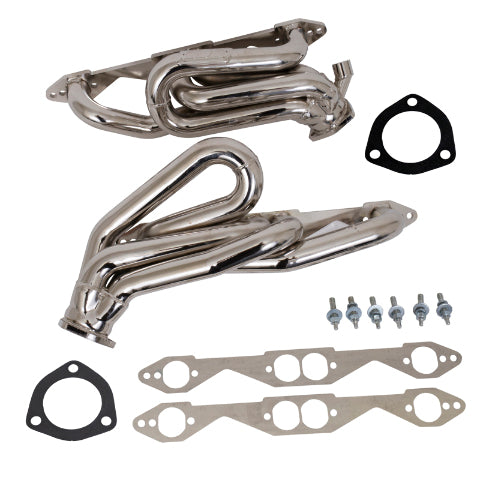 Fits 1996-1999 Chevrolet/GM Truck Suv 5.0/5.7L 1-5/8 Shorty Exhaust Headers-4007 for 1996-1999 Chevy ceramic coated polished