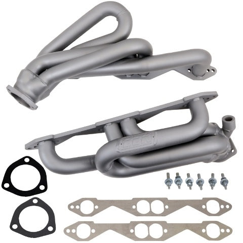 Fits 1996-1999 Chevrolet/GM Truck Suv 5.0/5.7L 1-5/8 Shorty Exhaust Headers-4007 for 1996-1999 Chevy ceramic coated polished