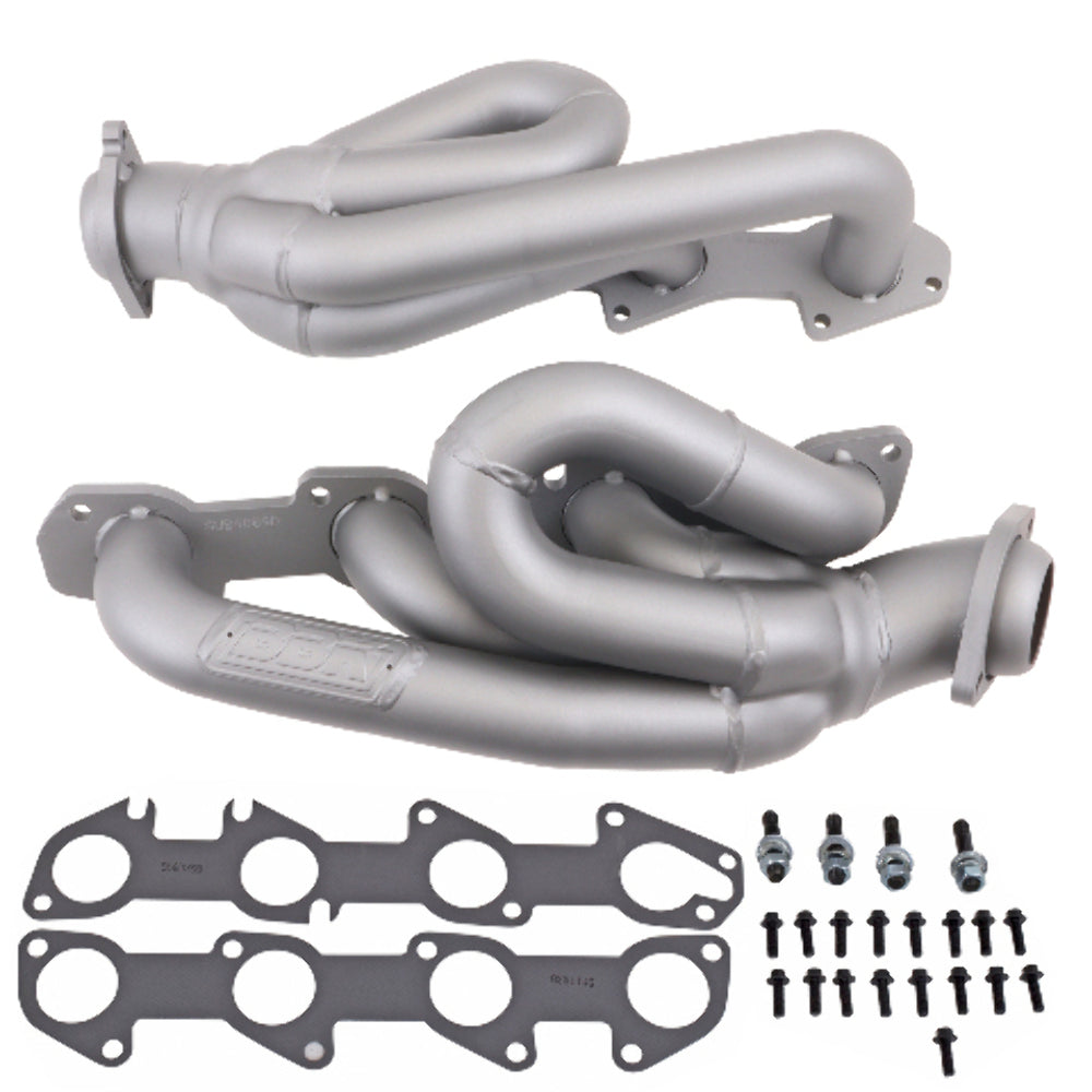 Fits 2003-2008 Dodge Ram 1500 Truck 5.7L Hemi 1-3/4 Shorty Headers-4009 ceramic coated chrome