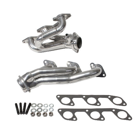 Fits 2005-2010 Mustang 4.0L-V6 1-5/8 Shorty Exhaust Headers-Silver-40100 ceramic coated polished