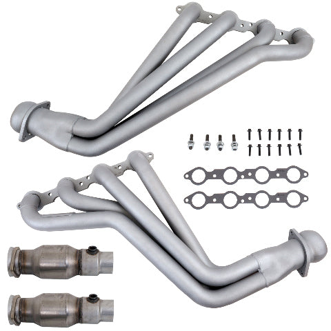 Fits 10-15 Camaro 6.2L 1-3/4 Long Tube Exhaust Header w/High Flow Catalytic-4021