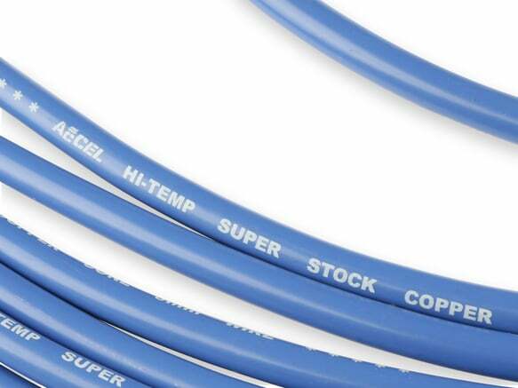Super Stock Spark Plug Wire Set for 1967-1971 Dodge Challenger V8 blue 8mm