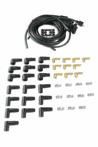 Spark Plug Wire Set for 1975-1977 Dodge Challenger V8 black 8mm