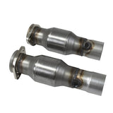 Fits 2016-2024 Camaro SS V8 2-3/4" Short Mid Pipes w/High Flow Converters-40441