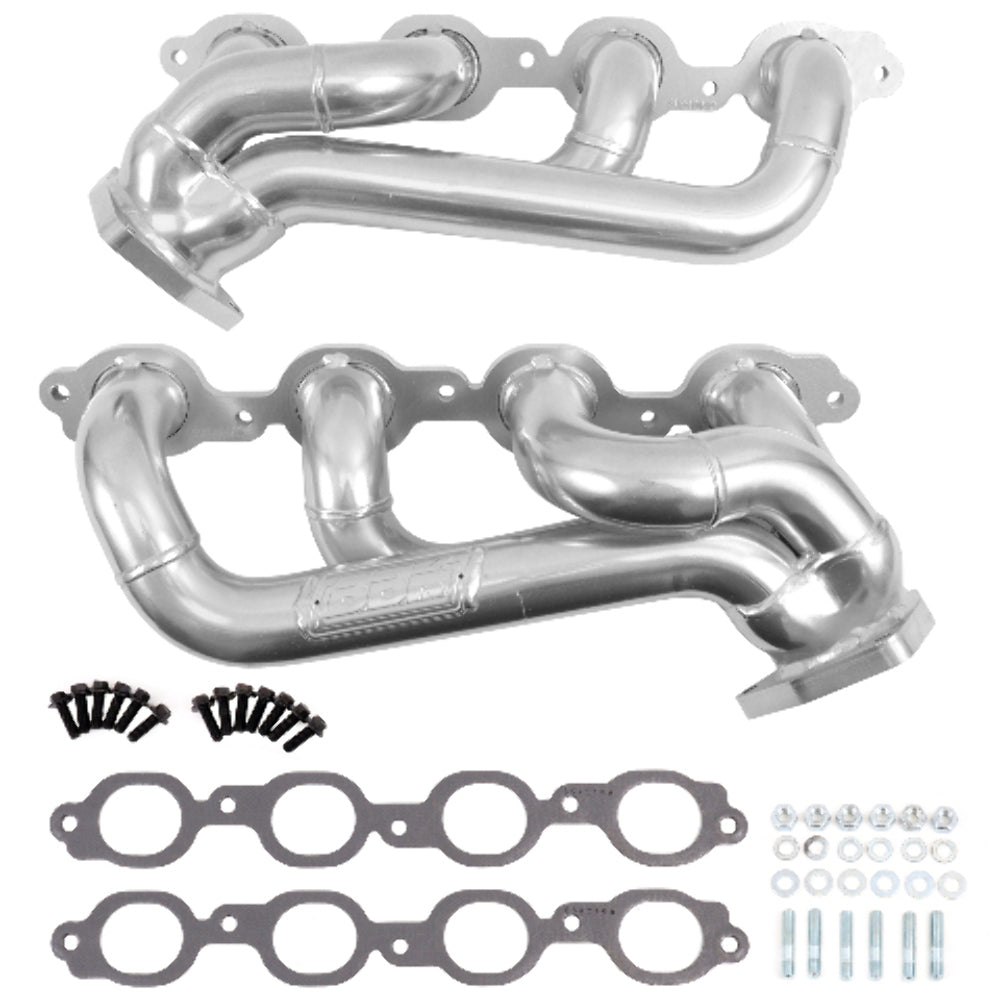 Fits 19-24 Chevrolet Full Size Truck 5.3/6.2L 1-3/4 Shorty Exhaust Headers-40480 for 2019-2024 Chevy Silverado polished