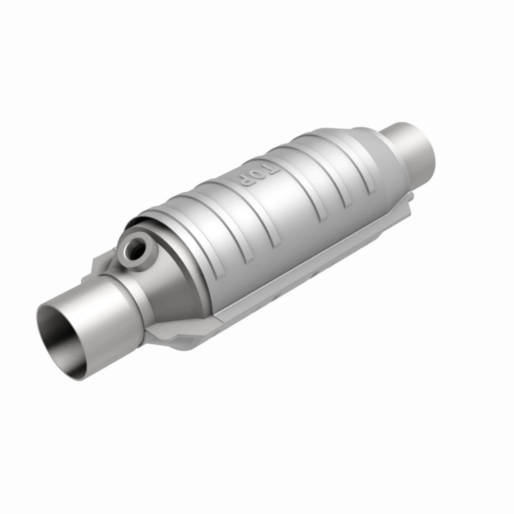 MagnaFlow universal catalytic converter 2.5 inch inlet/outlet stainless steel CARB compliant 408036