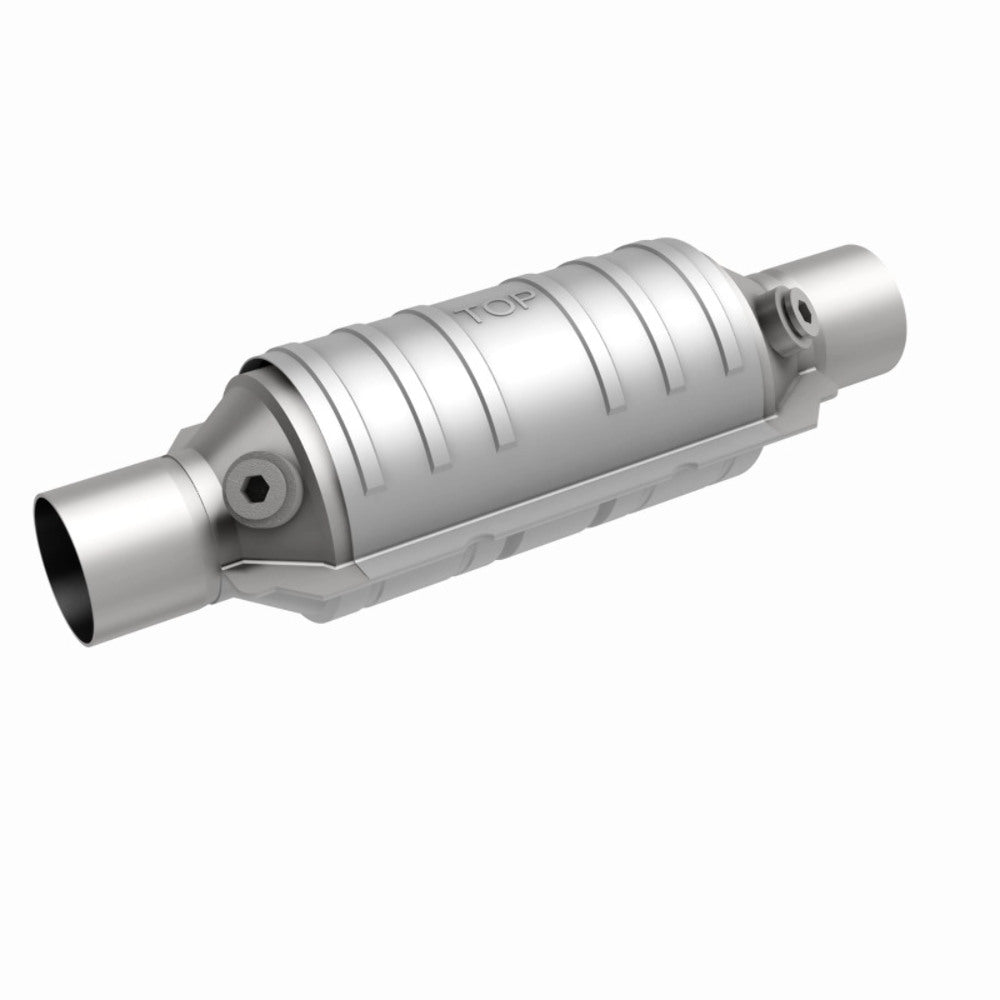 MagnaFlow universal catalytic converter 2.25 inch inlet/outlet stainless steel CARB compliant 408065