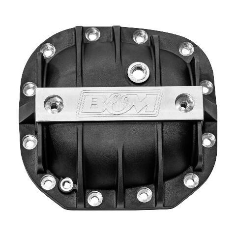 Hi-Tek Aluminum Differential Cover for Ford Super 8.8 - Black aluminum black anodized