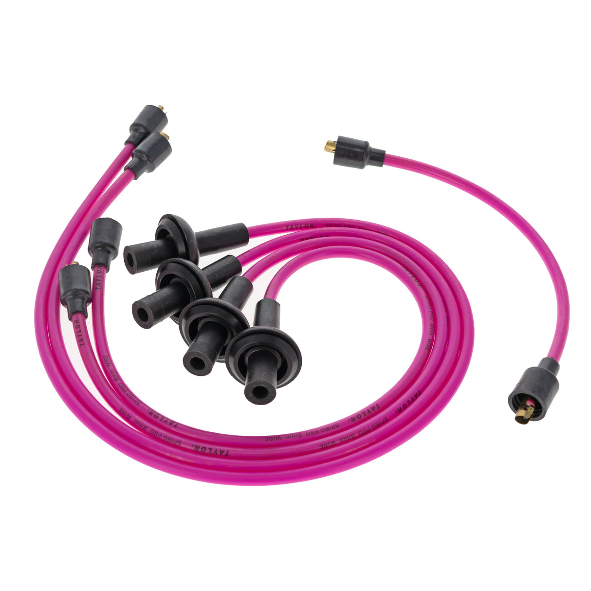 Spark Plug Wire Set Universal 8mm Silicone Spiro Pro 350 ohm/ft Pink 74791