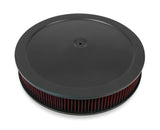 t 4150 Drop Base Air Cleaner Black w/3 Red Washable Gauze Filter - 120-4230 Holley