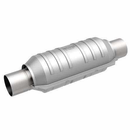 MagnaFlow universal catalytic converter 2 inch inlet/outlet stainless steel CARB compliant 418004