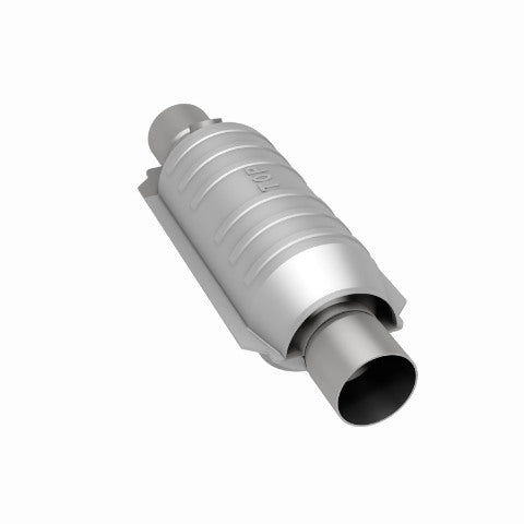 MagnaFlow universal catalytic converter 2.5 inch inlet/outlet stainless steel CARB compliant 418036