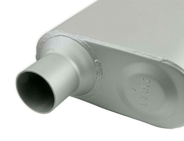 2-Chamber Muffler 42441-FM 2.25 Offset Inlet/2.25 Center Outlet performance muffler