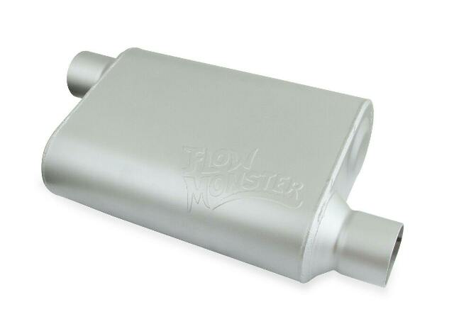 2-Chamber Muffler 42543-FM 2.50 Offset Inlet / 2.50 Offset Outlet performance muffler